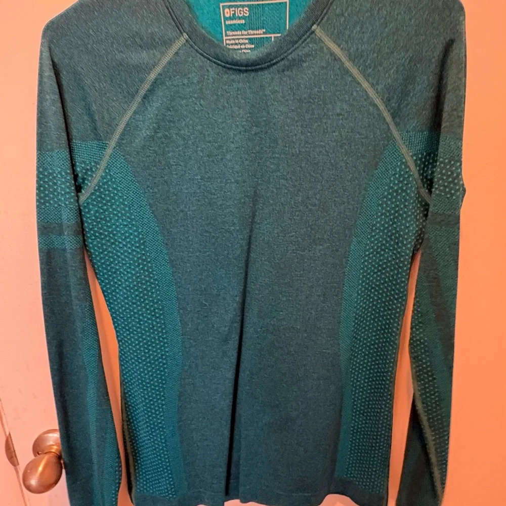 Figs Women's M Teal Seamless salta under scrub - Picture 1 of 3